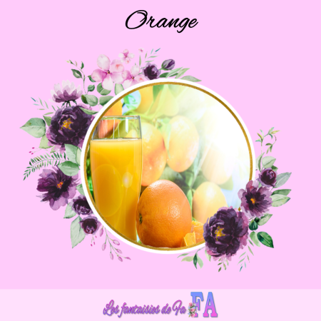 Large scented fondant "Orange"